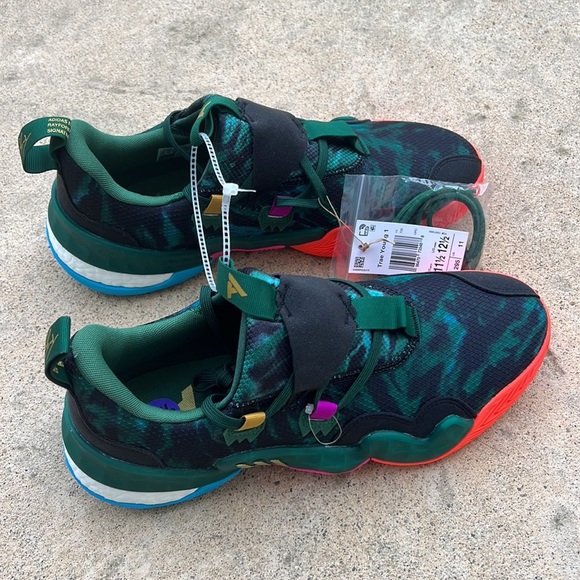Adidas Boost Trae Young 1 '96 Olympics' Green/Black Sneaker Men's Size 11.5 NWT - Picture 3 of 9
